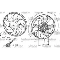 Вентилятор радиатора двигателя VALEO 696040 TD DHF Volkswagen Polo (6N2) 3 Хэтчбек 1.4 54 л.с. 1999 – 2001 VMH0J3