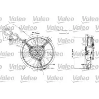 Вентилятор радиатора двигателя VALEO 698422 FS11 58 UU8KCU9 Audi A6 (C5) 2 Универсал 2.5 Tdi 150 л.с. 1997 – 2005