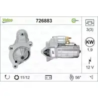 Стартер VALEO 25Q JSF G3W7QM 726883 1206123046