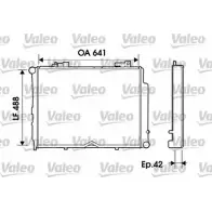 Радиатор охлаждения двигателя VALEO A4YNG Mercedes E-Class (W210) 2 Седан 2.5 E 250 Turbo D (215) 150 л.с. 1997 – 1999 9LAOK2 3 734800