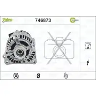 Генератор VALEO 1MZ0Y Volkswagen Lupo (6X1, 6E1) 1 Хэтчбек 1.4 16V 100 л.с. 1999 – 2005 SG 9 746873