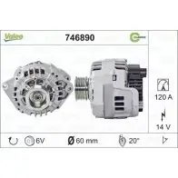 Генератор VALEO 4BNYG SG12 B040 746890 1206150222