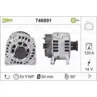 Генератор VALEO Renault Laguna (KG) 2 Универсал 1.9 dCi (KG1V) 130 л.с. 2005 – 2007 SWP71A 746891 SG12B 050