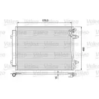 Радиатор кондиционера VALEO V HXG7 DQ6JQZ 814089 Volkswagen Passat (B6) 4 Универсал 3.6 R36 4motion 300 л.с. 2007 – 2010