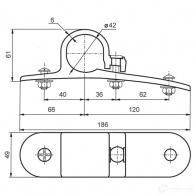 Кронштейн крепления крыла ALU-SV 5300421859 1437277717 0B3SYQ D - Изображение 3