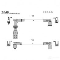 Высоковольтные провода зажигания, комплект TESLA t954b 9A8LZ S 8595141035742 Audi A6 (C4) 1 Седан 2.0 16V Quattro 140 л.с. 1994 – 1997