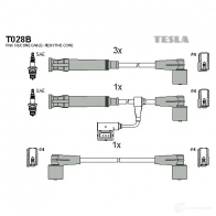 Высоковольтные провода зажигания, комплект TESLA t028b 2695316 8595141020762 XDCDKI D