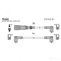 Высоковольтные провода зажигания, комплект TESLA t920c Volkswagen Transporter (T4) 4 Фургон 2.5 115 л.с. 1996 – 2003 1Y3 KM 8595141014112