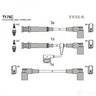 Высоковольтные провода зажигания, комплект TESLA t176c 8595141021875 2695441 NZ VZI