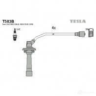 Высоковольтные провода зажигания, комплект TESLA 2695740 8595141017670 t583b C7 A1P3