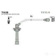 Высоковольтные провода зажигания, комплект TESLA Subaru Impreza (GF) 1 Универсал 2.0 i Turbo AWD (GF8) 211 л.с. 1994 – 2000 8595141017670 t583b C7 A1P3