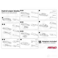 Щетка стеклоочистителя AMIO 1437295578 VG9XL 0 02201 - Изображение 3