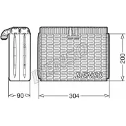 Испаритель кондиционера DENSO 1O9UQB T 1210451377 DEV23004 CUJCZA