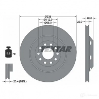Тормозной диск TEXTAR 92206410 98200 2064 0 1 OE-Line 98200 2064 0 1 Audi A6 (C5) 2 Универсал 4.2 Rs6 Plus Quattro 480 л.с. 2004 – 2005