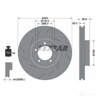 Тормозной диск TEXTAR 98200 2140 0 1 98200 2140 0 1 OE-Line 92214010 Porsche Panamera (970) 1 Хэтчбек 4.8 411 л.с. 2009 – 2013