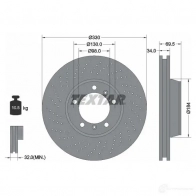 Тормозной диск TEXTAR 92149900 98200 1499 0 1 Porsche 911 (997) 4 Купе 3.6 Turbo 420 л.с. 2006 – 2009 98200 1499