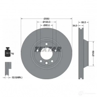 Тормозной диск TEXTAR 98200 1217 0 1 98200 1217 92121710 Volkswagen Touareg (7LA, 7L6, 7L7) 1 Внедорожник 4.2 FSI 314 л.с. 2007 – 2009