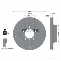 Тормозной диск TEXTAR 92150000 98200 1500 Porsche 911 (997) 4 Купе 3.6 Turbo 420 л.с. 2006 – 2009 98200 1500 0 1