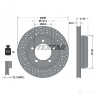 Тормозной диск TEXTAR 98200 1767 92176710 98200 1767 0 1 523146