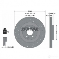 Тормозной диск TEXTAR 6B94K Mercedes CLK (A209) 2 Кабриолет 5.0 CLK 500 292 л.с. 2003 – 2005 98200 1237 0 1 PRO+ 92123705