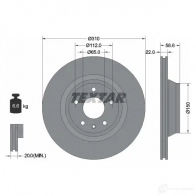 Тормозной диск TEXTAR Audi TT (8J3) 2 Купе 2.5 Rs Quattro 360 л.с. 2011 – 2014 98200 1606 0 1 PRO 92160600 M8EYPTV