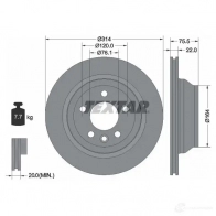 Тормозной диск TEXTAR 98200 1219 Volkswagen Caravelle (T5, 7H) 5 Автобус 3.2 V6 235 л.с. 98200 1219 0 1 92121900