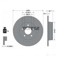 Тормозной диск TEXTAR LU4YL 98200 2389 0 1 PRO 92238900 Ford KA Plus 1 (CDU, UK, FK) Хэтчбек 1.5 112 л.с. 2015 – наст. время