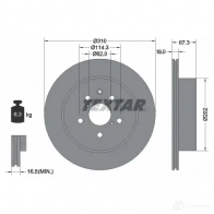 Тормозной диск TEXTAR 98200 1480 0 1 Lexus GS (S190) 3 Седан 3.5 450h (GRS191) 344 л.с. 2006 – 2011 98200 1480 92148000