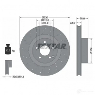 Тормозной диск TEXTAR 98200 0992 98200 0992 0 1 92099200 Mercedes S-Class (C215) 2 Купе 5.0 CL 500 292 л.с. 2004 – 2005