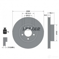 Тормозной диск TEXTAR 92066900 98200 0669 98200 0669 0 1 Opel Omega (B) 2 Седан 2.0 (F69. M69. P69) 116 л.с. 1994 – 1999