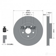 Тормозной диск TEXTAR Honda Orthia 1 (EL, EY) Универсал 1.8 140 л.с. 1995 – 2001 98200 0906 0 1 98200 0906 92090600