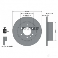 Тормозной диск TEXTAR 93143300 98200 1433 98200 1433 0 1 Mercedes Sprinter (906) 2 Автобус 2.1 (5T) 515 CDI 150 л.с. 2011 – 2024