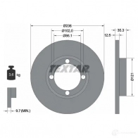 Тормозной диск TEXTAR 92100300 Daewoo Matiz (M100) 1 Хэтчбек 1.0 69 л.с. 2010 – 2012 98200 1003 98200 1003 0 1