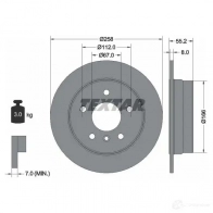 Тормозной диск TEXTAR 92099700 Mercedes Vaneo 98200 0997 98200 0997 0 1