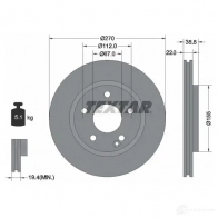 Тормозной диск TEXTAR 92124500 98200 1245 0 1 98200 1245 Mercedes Vaneo