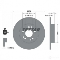 Тормозной диск TEXTAR 98200 0318 0 1 92031800 98200 0318 Mercedes E-Class (S124) 1 Универсал 2.0 E 200 T (1279) 136 л.с. 1993 – 1996