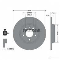 Тормозной диск TEXTAR 92098100 98200 0981 98200 0981 0 1 Volkswagen Transporter (T4) 4 Автобус 2.4 D Syncro 78 л.с. 1992 – 1998