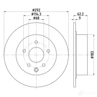 Тормозной диск TEXTAR 98200 1675 0 1 98200 1675 92167500 Nissan Juke (F15) 1 Кроссовер 1.6 LPG 116 л.с. 2012 – 2025