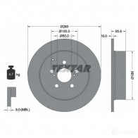 Тормозной диск TEXTAR Toyota Avensis (T250) 2 Седан 2.2 TD 101 л.с. 2005 – 2008 92135700 98200 1357 0 1 98200 1357