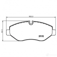 Тормозные колодки, комплект TEXTAR Mercedes Sprinter (906) 2 Кабина с шасси 2.2 (3,5T) 311 CDI 116 л.с. 2011 – 2024 29192 2919205 29192 209 2 4 T3036