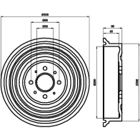Тормозной барабан TEXTAR Lada 2102 (02) 1 Универсал 1300 (VAZ-21021) 67 л.с. 1981 – 1982 98100 0219 94021900 98100 0219 0 1