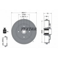 Тормозной барабан TEXTAR 94027800 98100 0278 0 1 524156 UBIFTM
