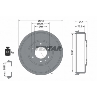 Тормозной барабан TEXTAR 98100 0353 0 1 Fiat Fullback (502, 3) 1 2016 – 2019 94035300 IAXQZ4