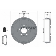Тормозной барабан TEXTAR LG7H6 XF Fiat 500L (351, 2) 1 Хэтчбек 1.3 D Multijet 95 л.с. 2014 – наст. время 94045300