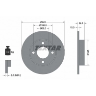 Тормозной диск TEXTAR 92026300 Audi 80 (B3) 3 Седан 1.8 S quattro 90 л.с. 1986 – 1991 98200 0263 98200 0263 0 1