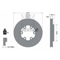 Тормозной диск TEXTAR 98200 0590 92059000 98200 0590 0 1 Ford Maverick 1 (ML) Внедорожник 2.7 TD 100 л.с. 1993 – 1996
