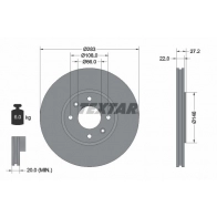 Тормозной диск TEXTAR 98200 0596 98200 0596 0 1 92059600 Citroen Xantia 1 (X1, X2) Универсал 1.9 Turbo D 90 л.с. 1995 – 2003