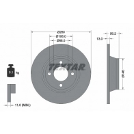 Тормозной диск TEXTAR Audi 80 (B4, 8C5) 4 Универсал 2.0 90 л.с. 1992 – 1996 98200 0604 92060400 98200 0604 0 1