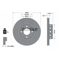 Тормозной диск TEXTAR 98200 0606 0 1 98200 0606 Audi 80 (B4, 8C5) 4 Универсал 1.9 Tdi 90 л.с. 1992 – 1996 92060600