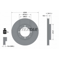 Тормозной диск TEXTAR 98200 0821 0 1 Mitsubishi Lancer 6 (C6, C7) Хэтчбек 92082100 98200 0821